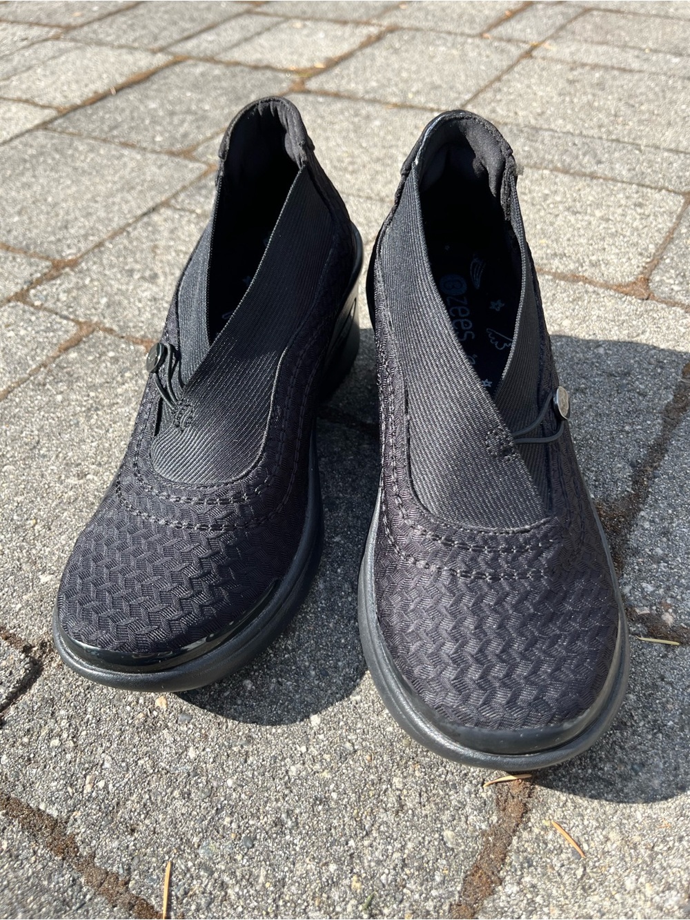 Bzees Slip-On Comfort Shoes in Black